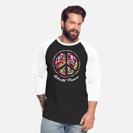 World Peace Sign Flags of Nations International