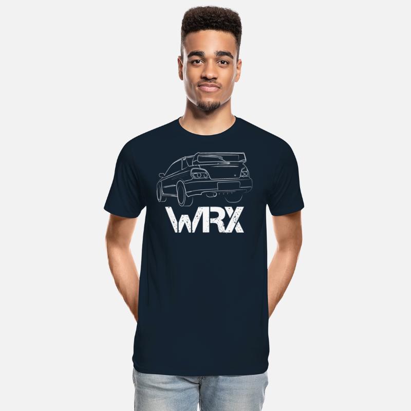 WRX white impreza sti jdm car lover outline drift