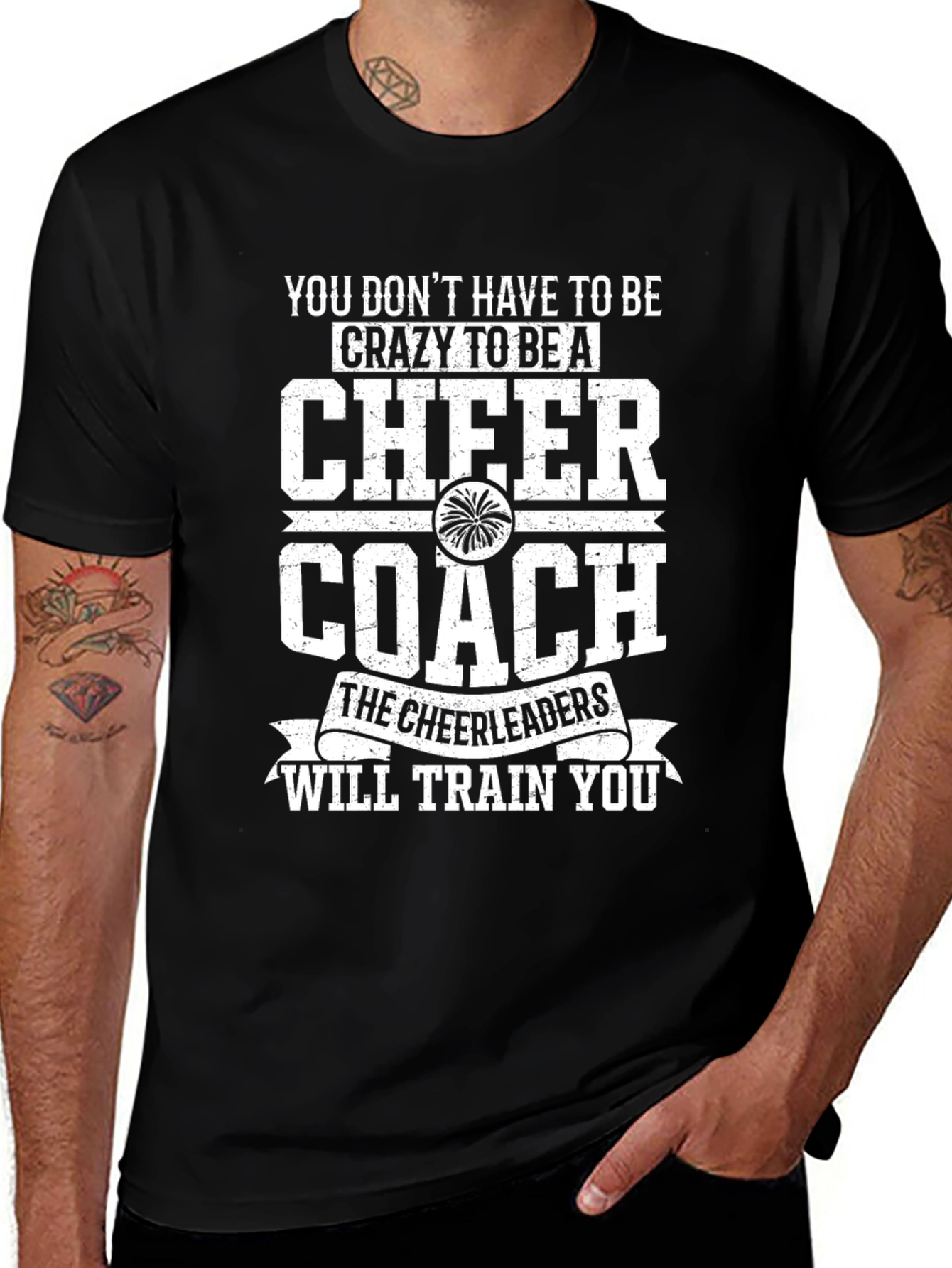 Cheer Coach Novelty Graphic Tee