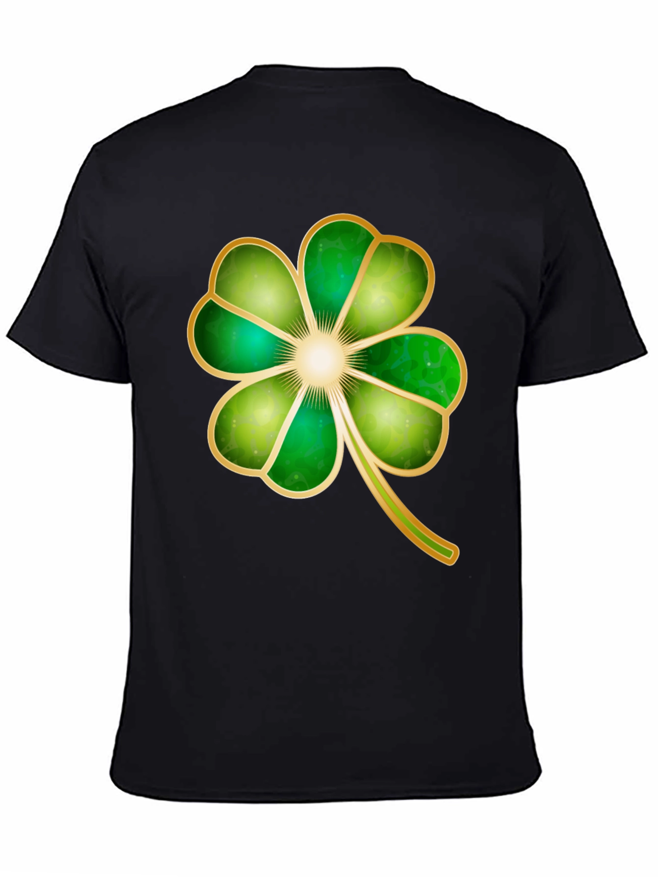 St. Patricks Day Four Leaf Clover Graphic T-Shirt