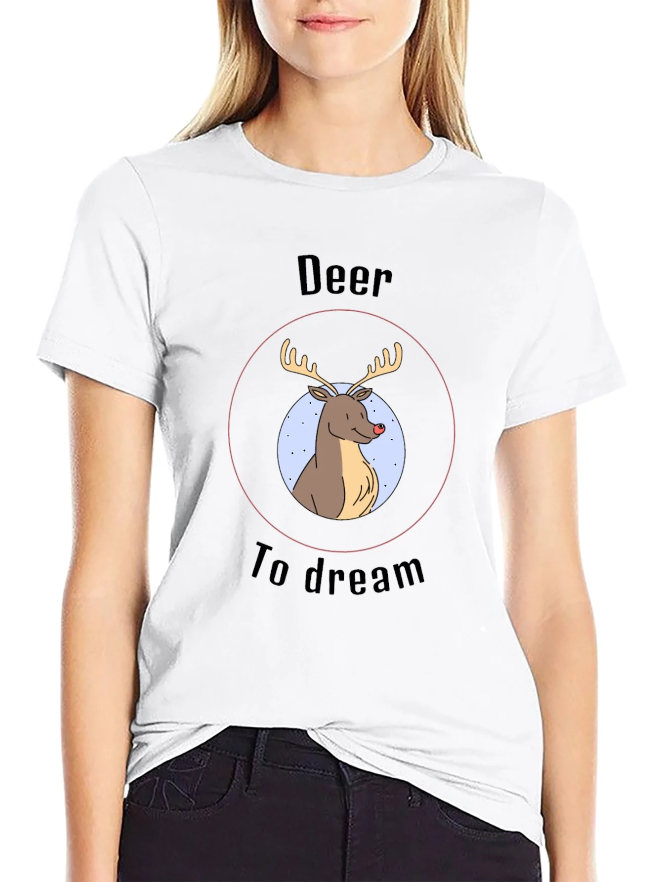 Deer To Dream Graphic Tee - Mens Black T-Shirt