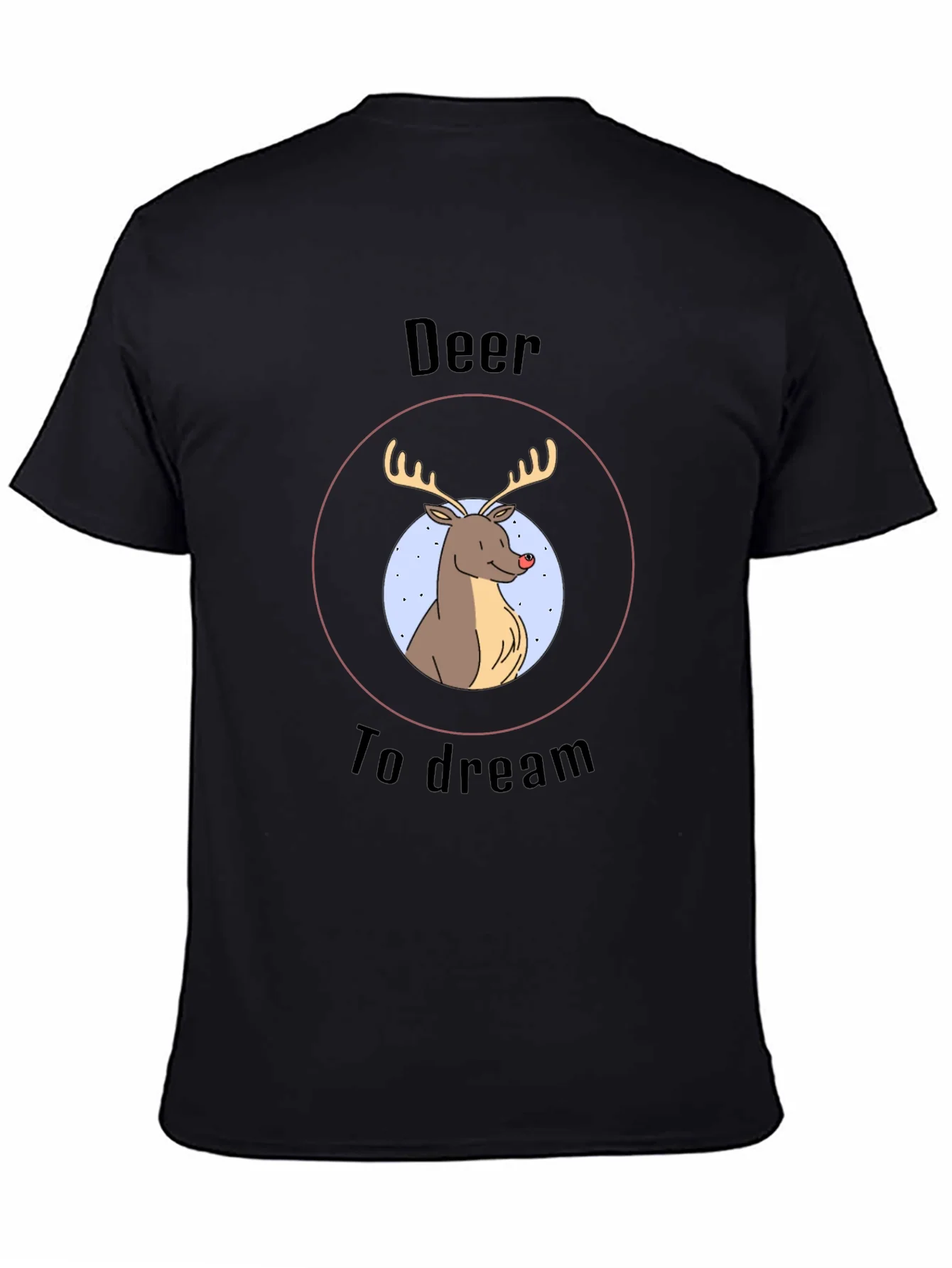 Deer To Dream Graphic Tee - Mens Black T-Shirt
