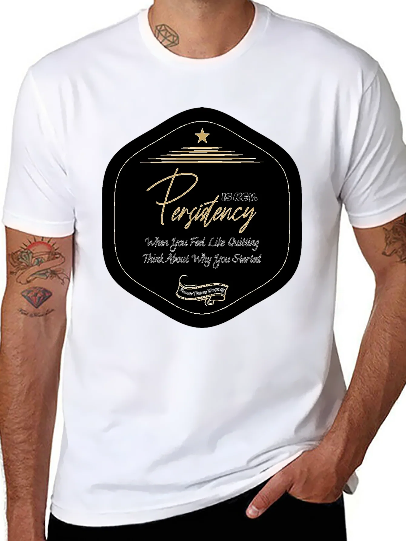 Persistence Graphic Tee - Motivation T-Shirt