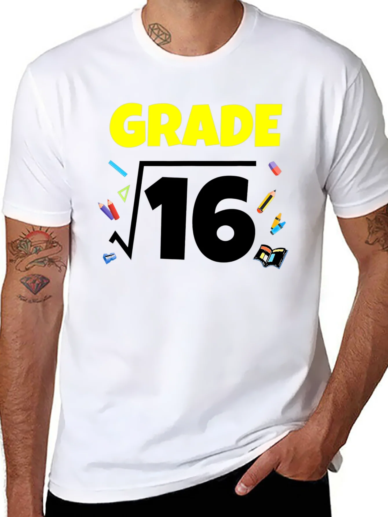 Grade 16 Math Humor Graphic T-Shirt