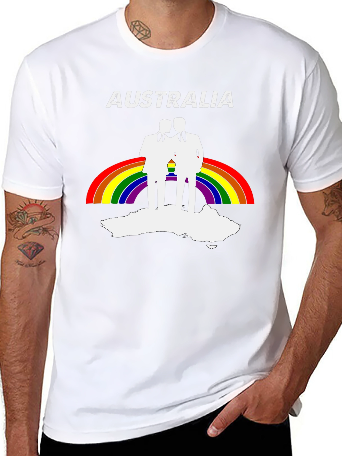 Australia Rainbow LGBTQ+ Pride T-Shirt