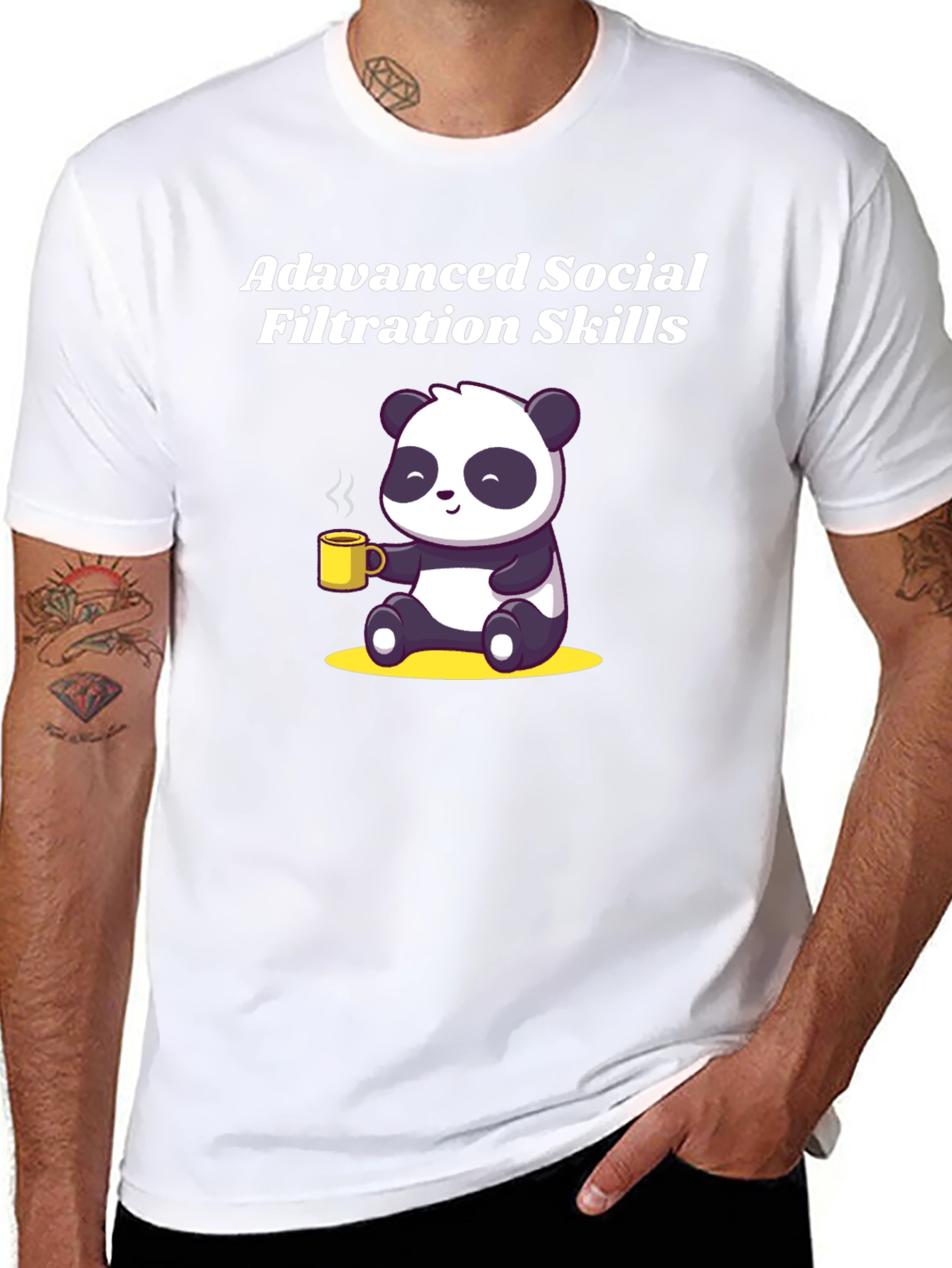 Advanced Social Filtration Skills Panda T-Shirt