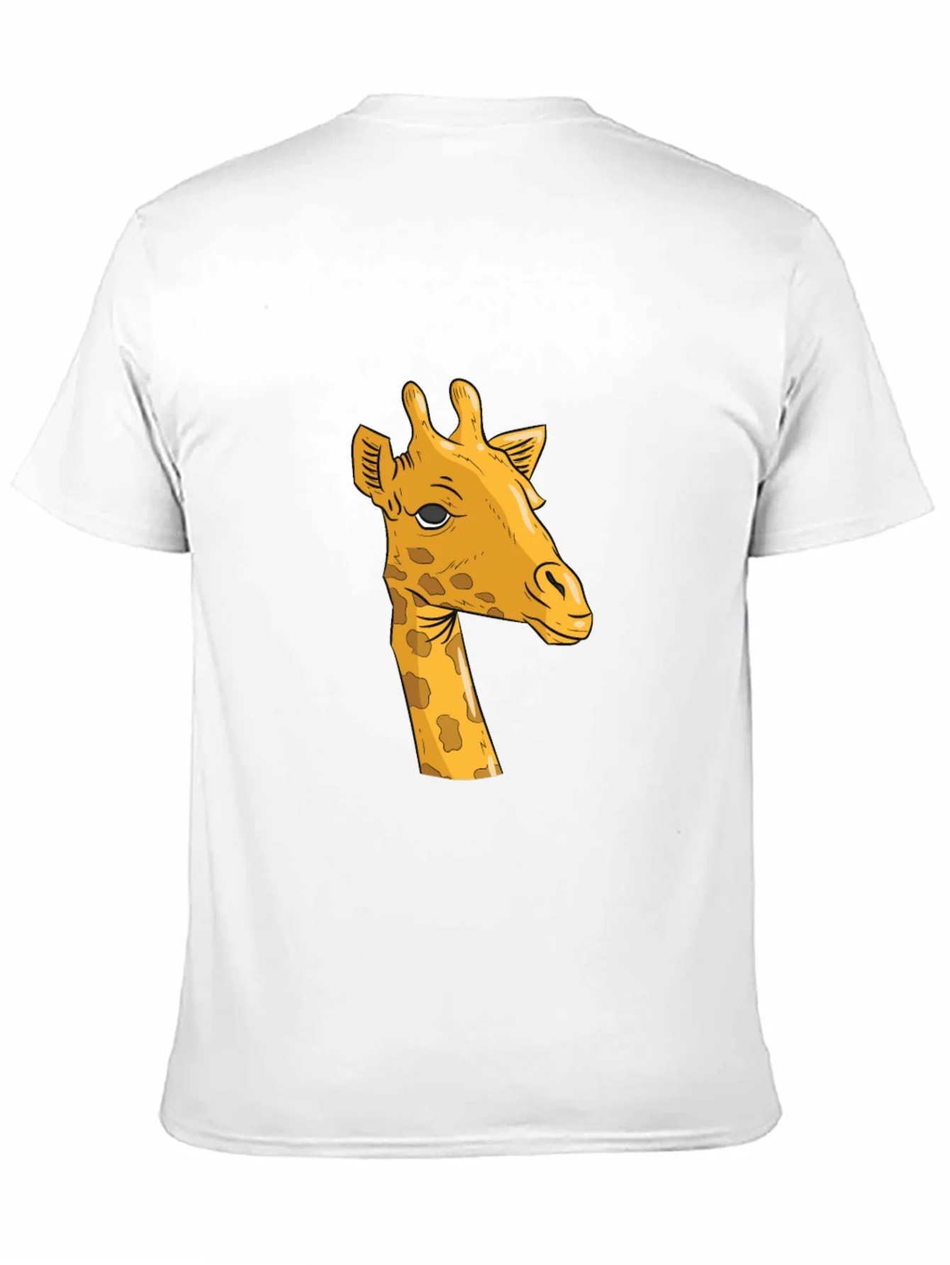 Giraffe Graphic Tee - Black Cotton T-Shirt