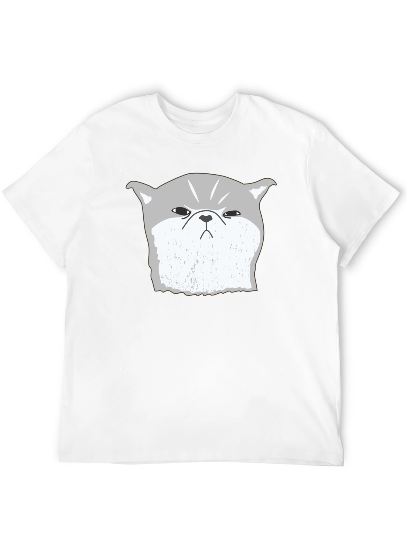 Grumpy Cat Graphic Tee - Black Cotton Blend T-Shirt