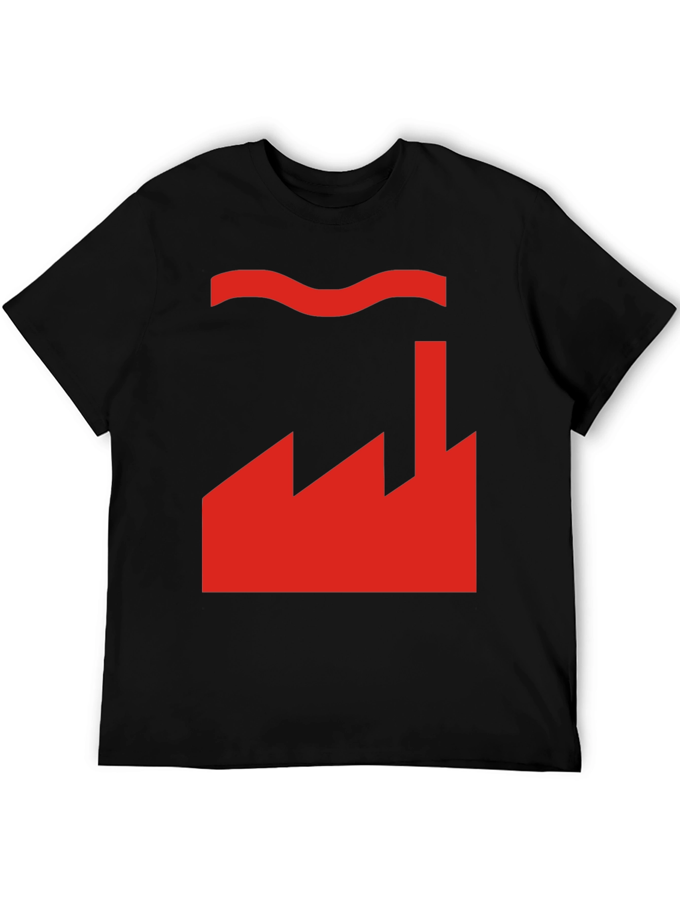 Factory Design Graphic T-Shirt - Black