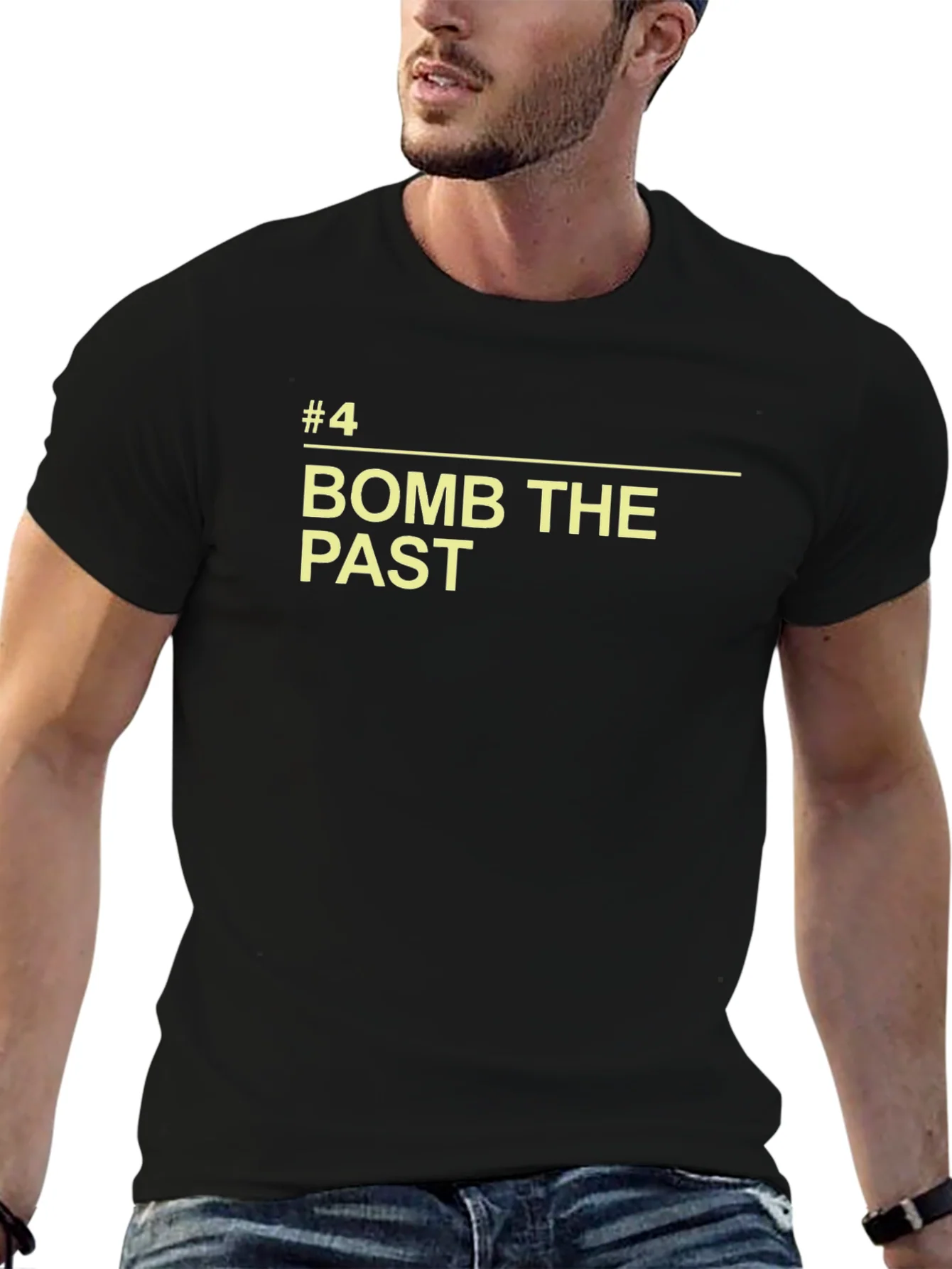 Bomb the Past Graphic Tee - Mens Black T-Shirt
