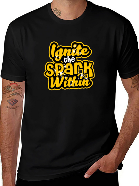 Ignite the Spark Within Black T-Shirt