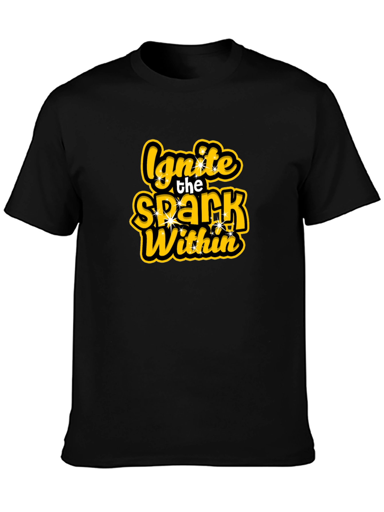 Ignite the Spark Within Black T-Shirt