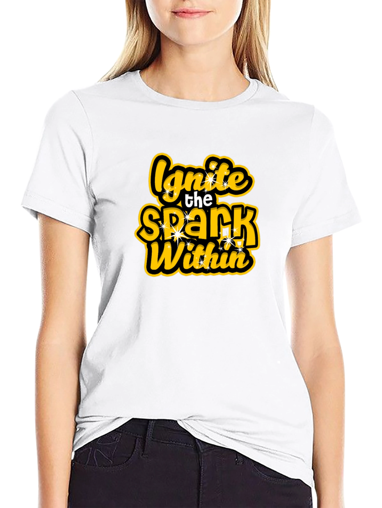 Ignite the Spark Within Black T-Shirt