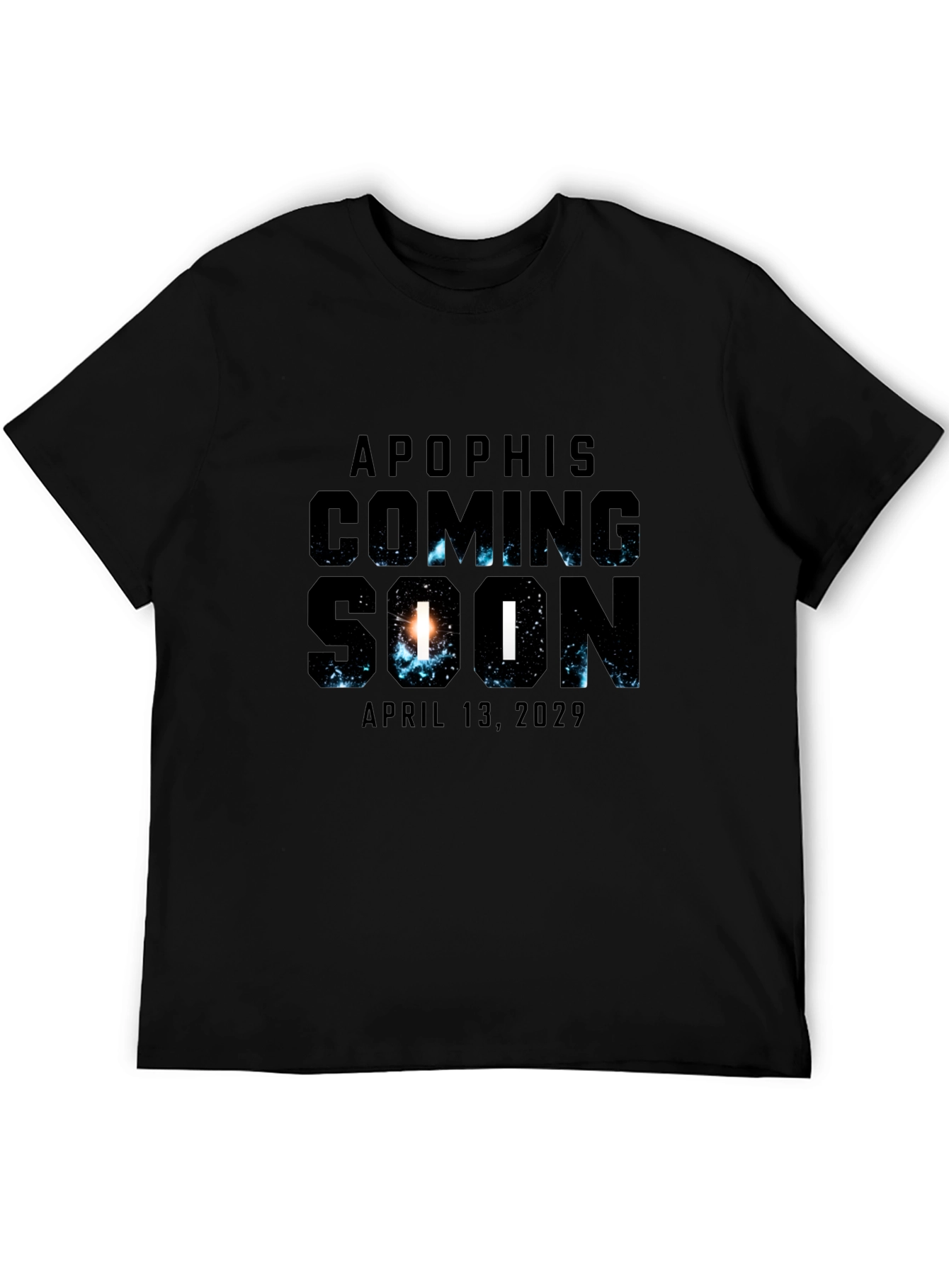 Apophis Coming Soon Black Graphic T-Shirt