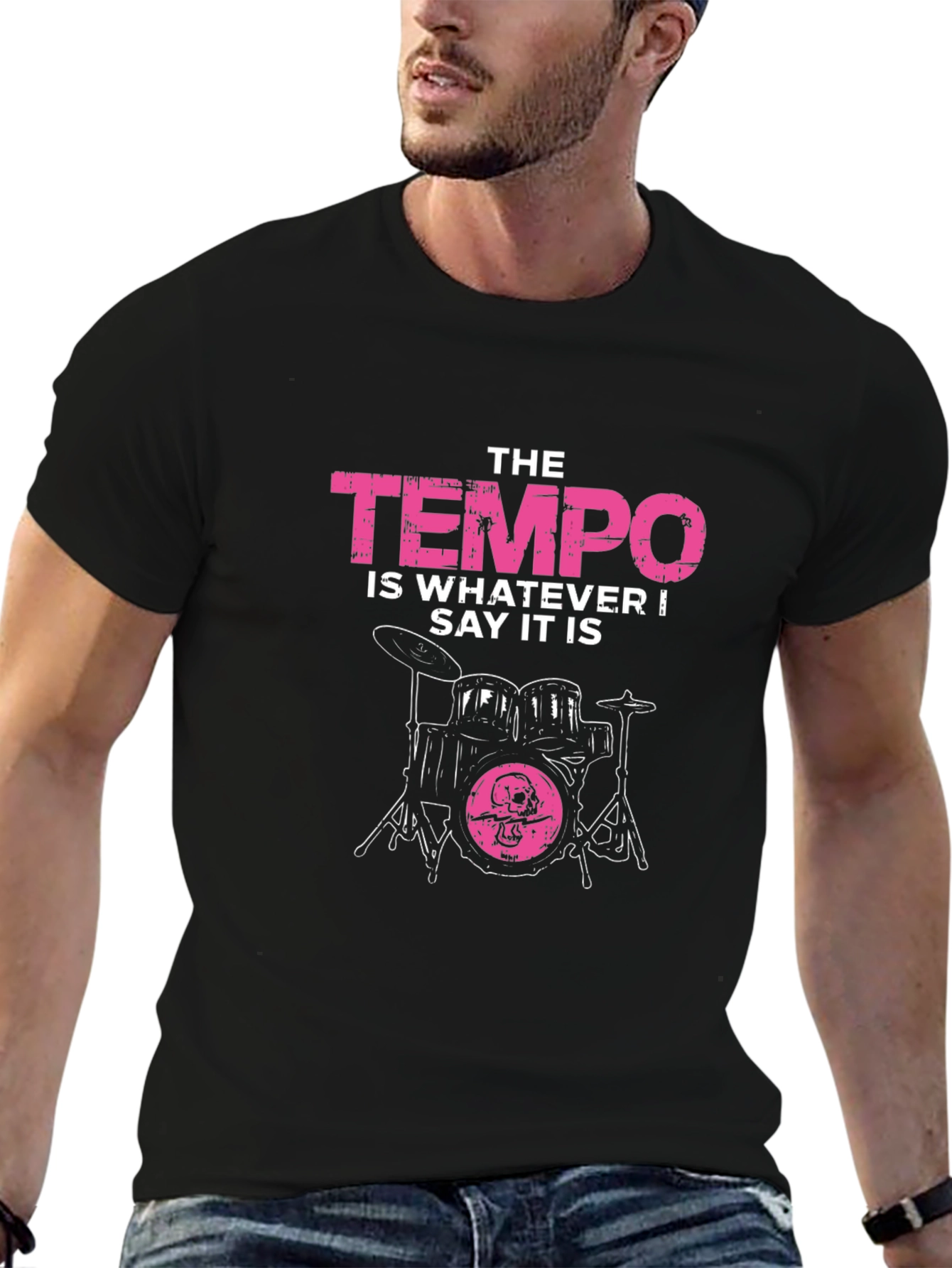 The Tempo T-Shirt - Drummer Funny Quote Tee