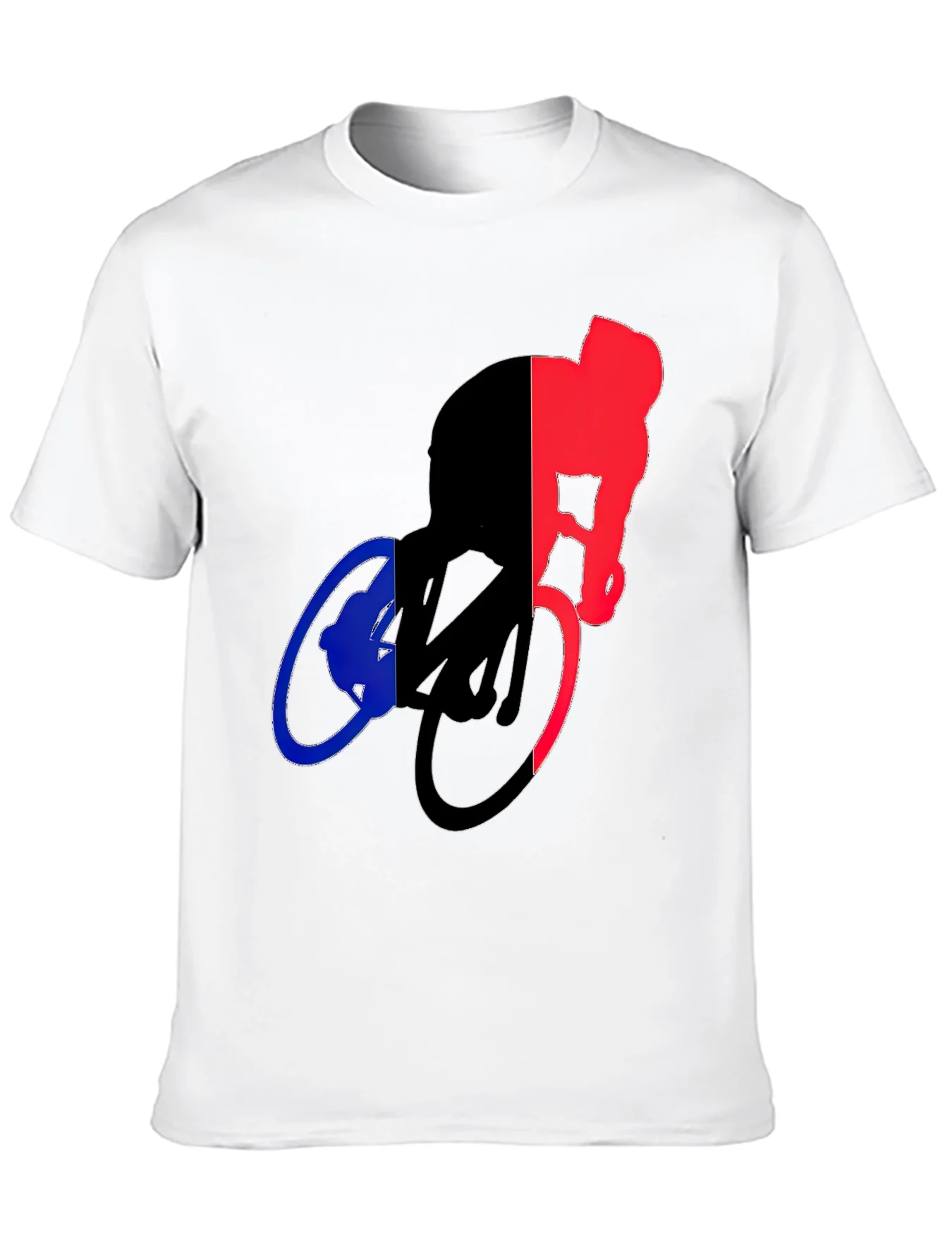 Cycling Silhouette Graphic Tee - Sporty Black T-Shirt