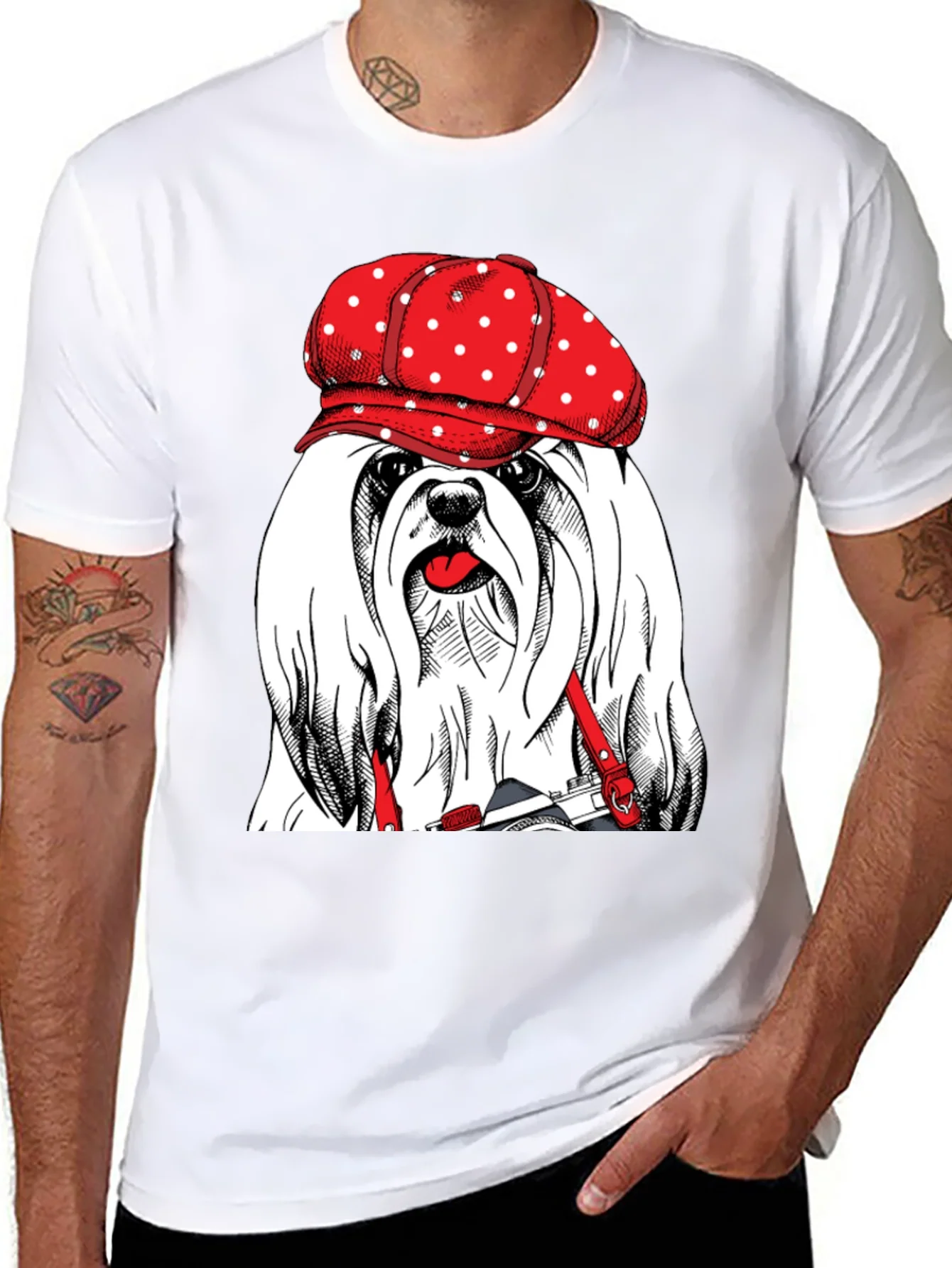 Dog Photographer Graphic Tee - Novelty Fashion