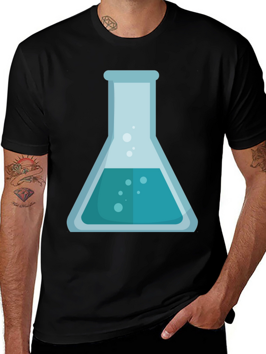 Science Beaker Graphic T-Shirt - Chemistry Lab Style Tee