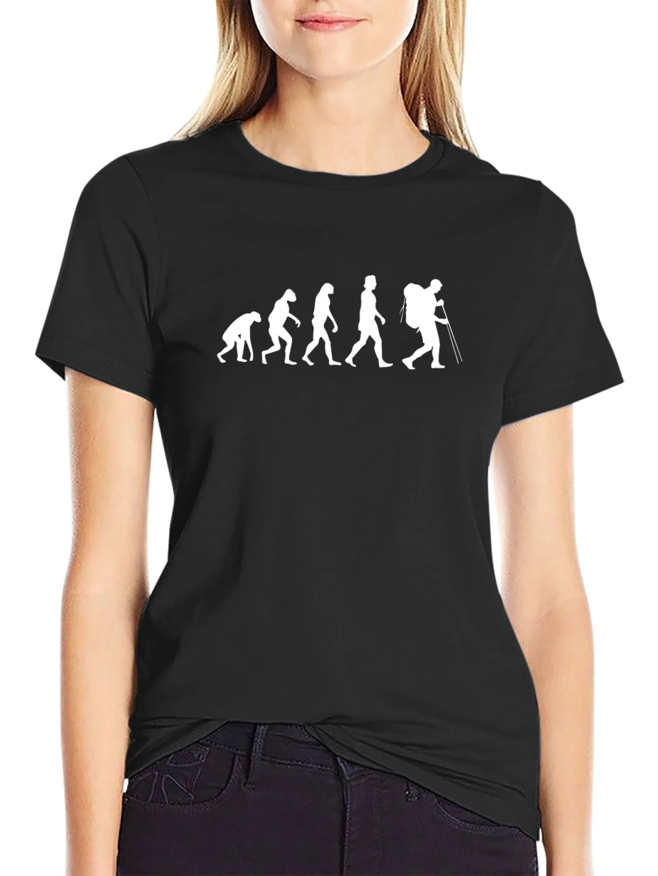 Evolution of a Hiker Tee - Black Cotton