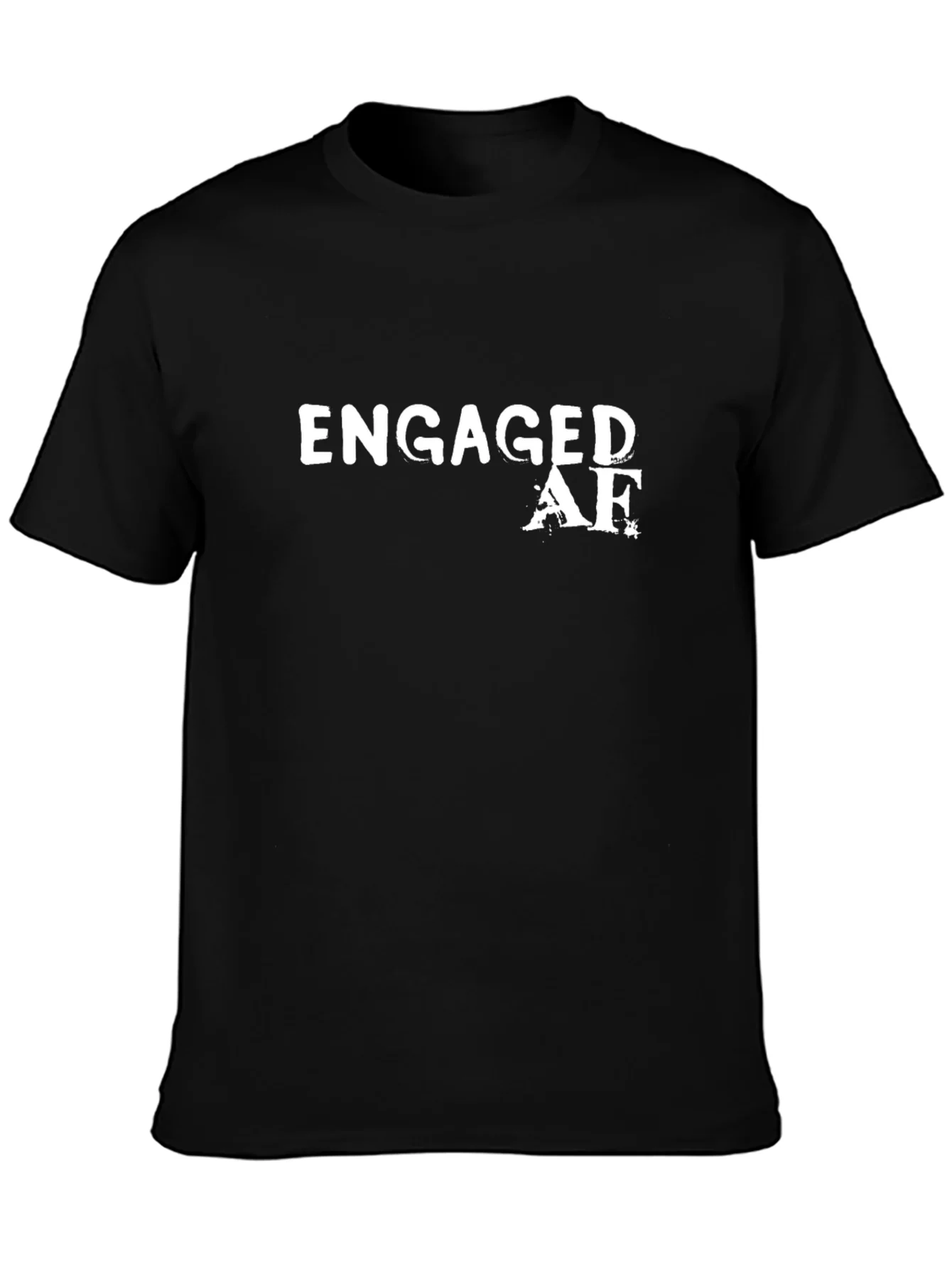 Engaged AF Graphic Tee - Black