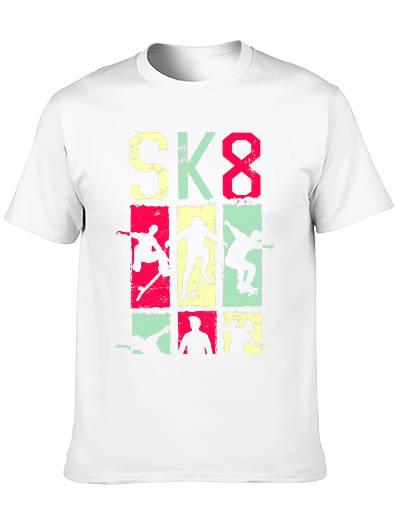 Skateboarding Graphic Tee - SK8 Style