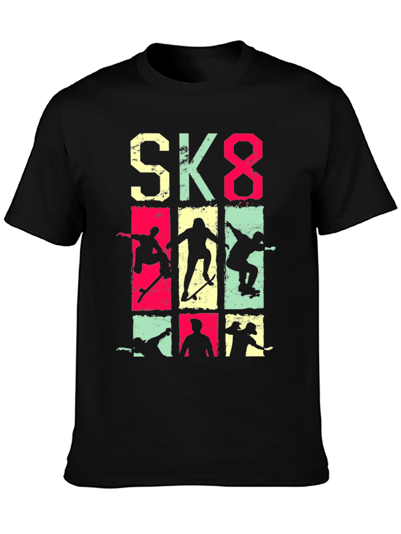 Skateboarding Graphic Tee - SK8 Style