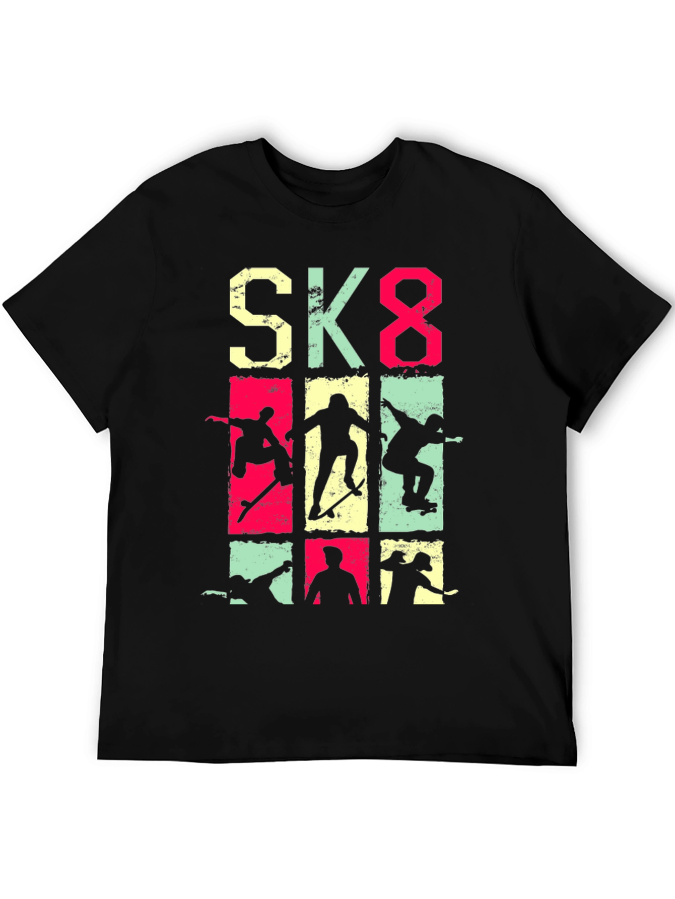 Skateboarding Graphic Tee - SK8 Style