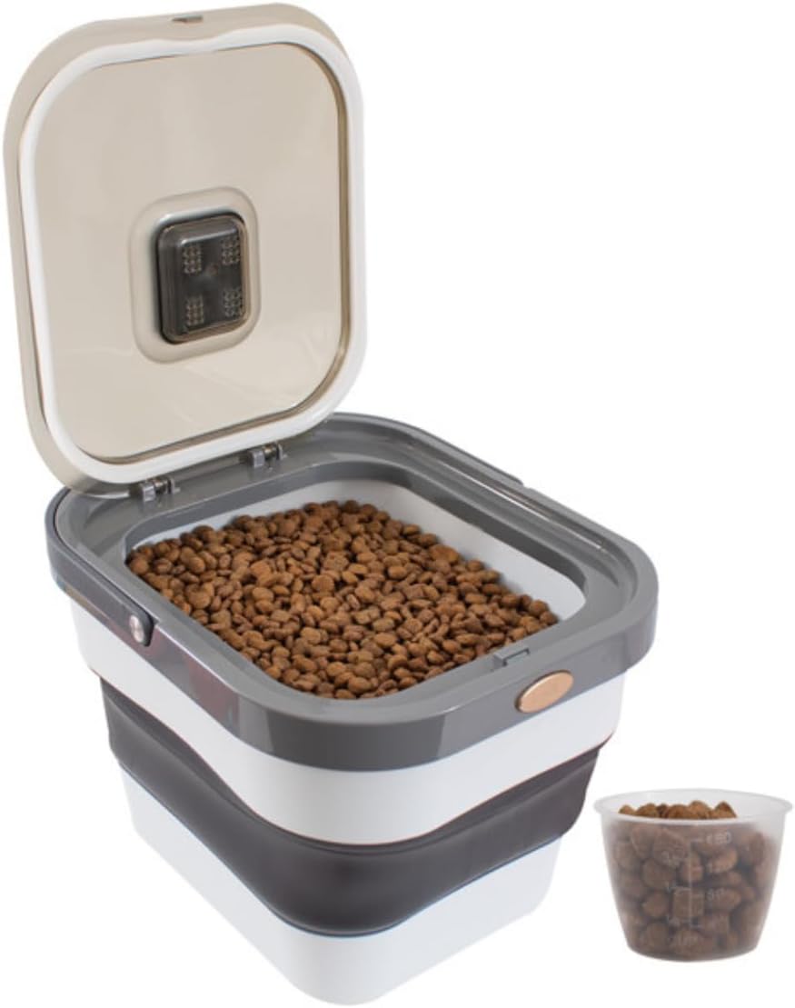 YöL Collapsible Pet Food Storage Container 13L wit - Latest Style