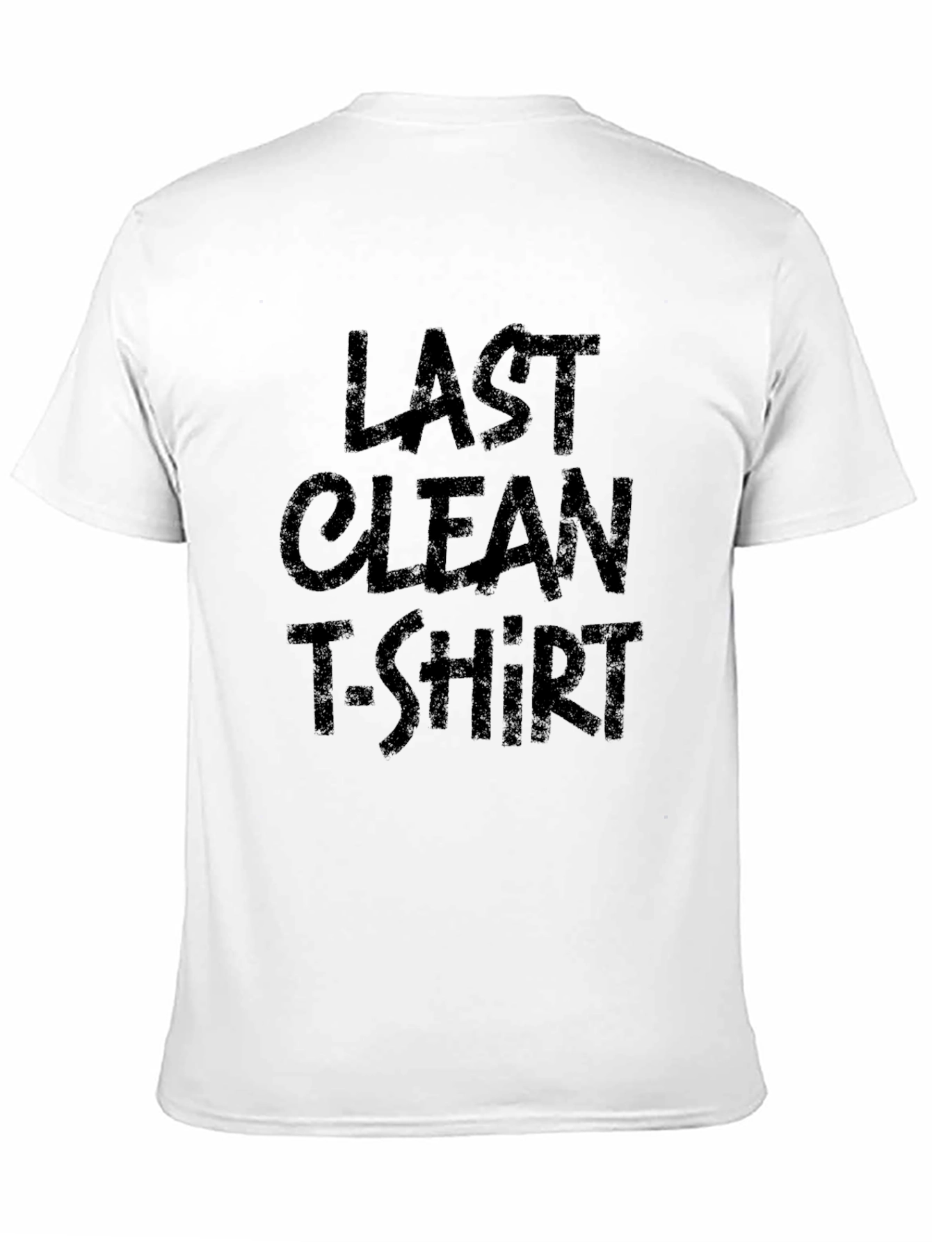 Last Clean T-Shirt Graphic Tee - Mens Black Cotton