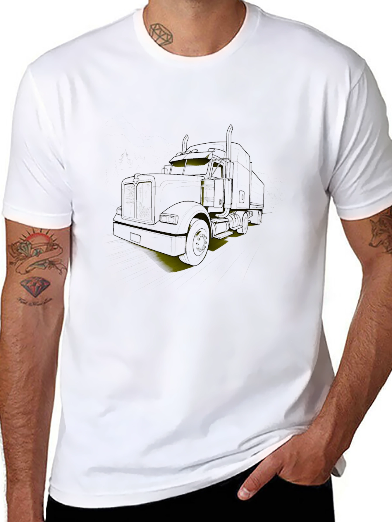 Truck Graphic Tee - Black