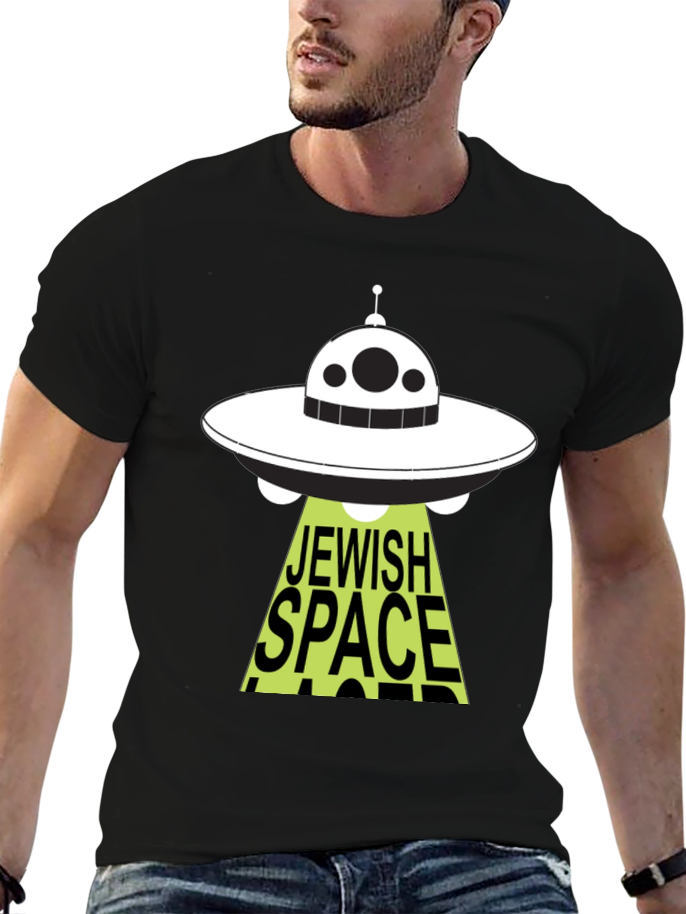 Jewish Space Laser T-Shirt Graphic Novelty Funny