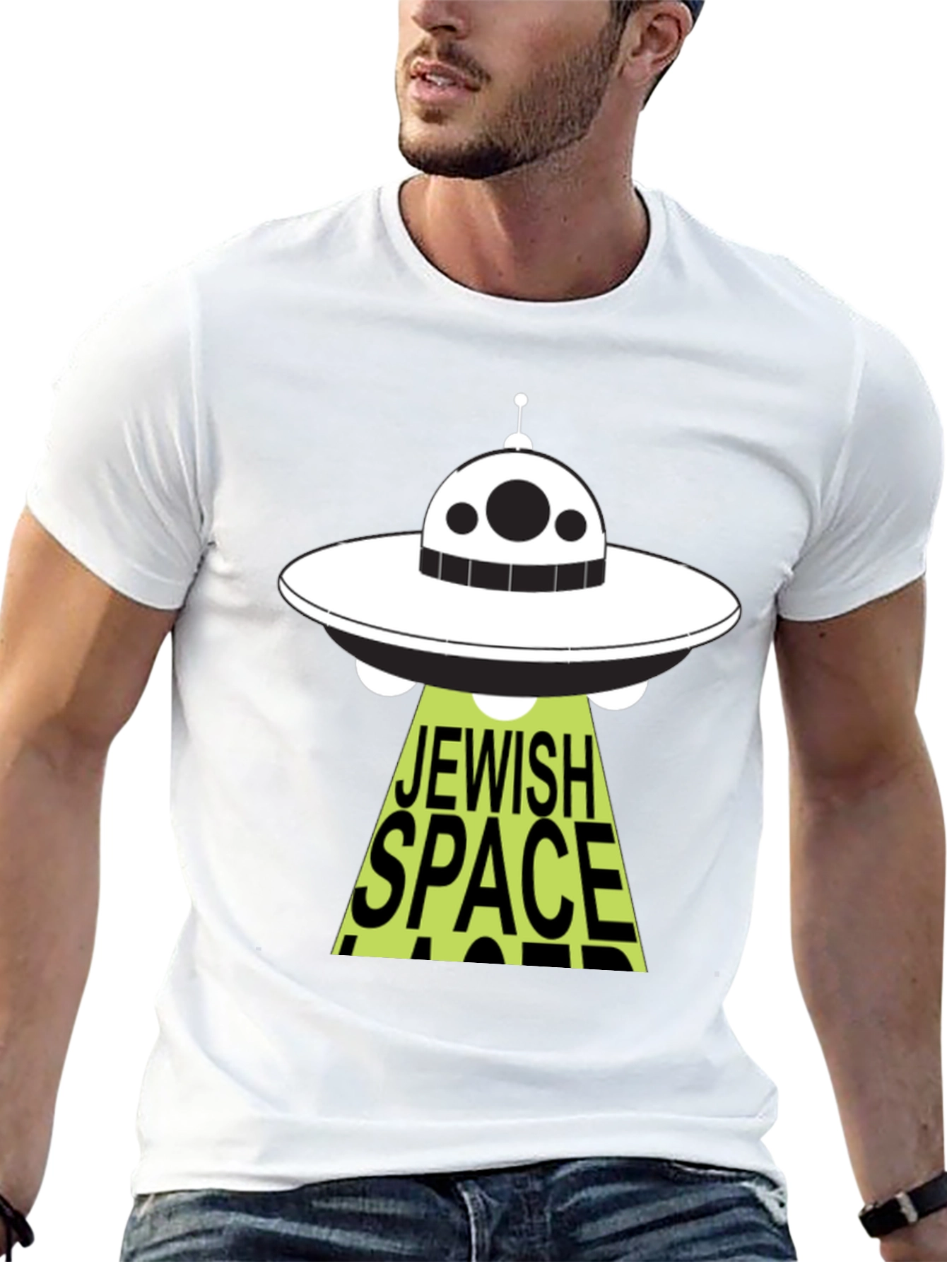 Jewish Space Laser T-Shirt Graphic Novelty Funny