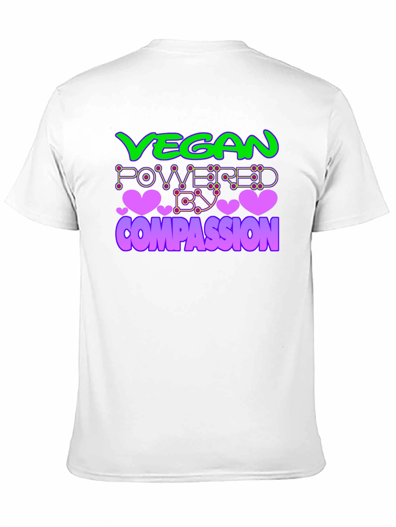 Vegan Powered By Compassion Graphic T-Shirt