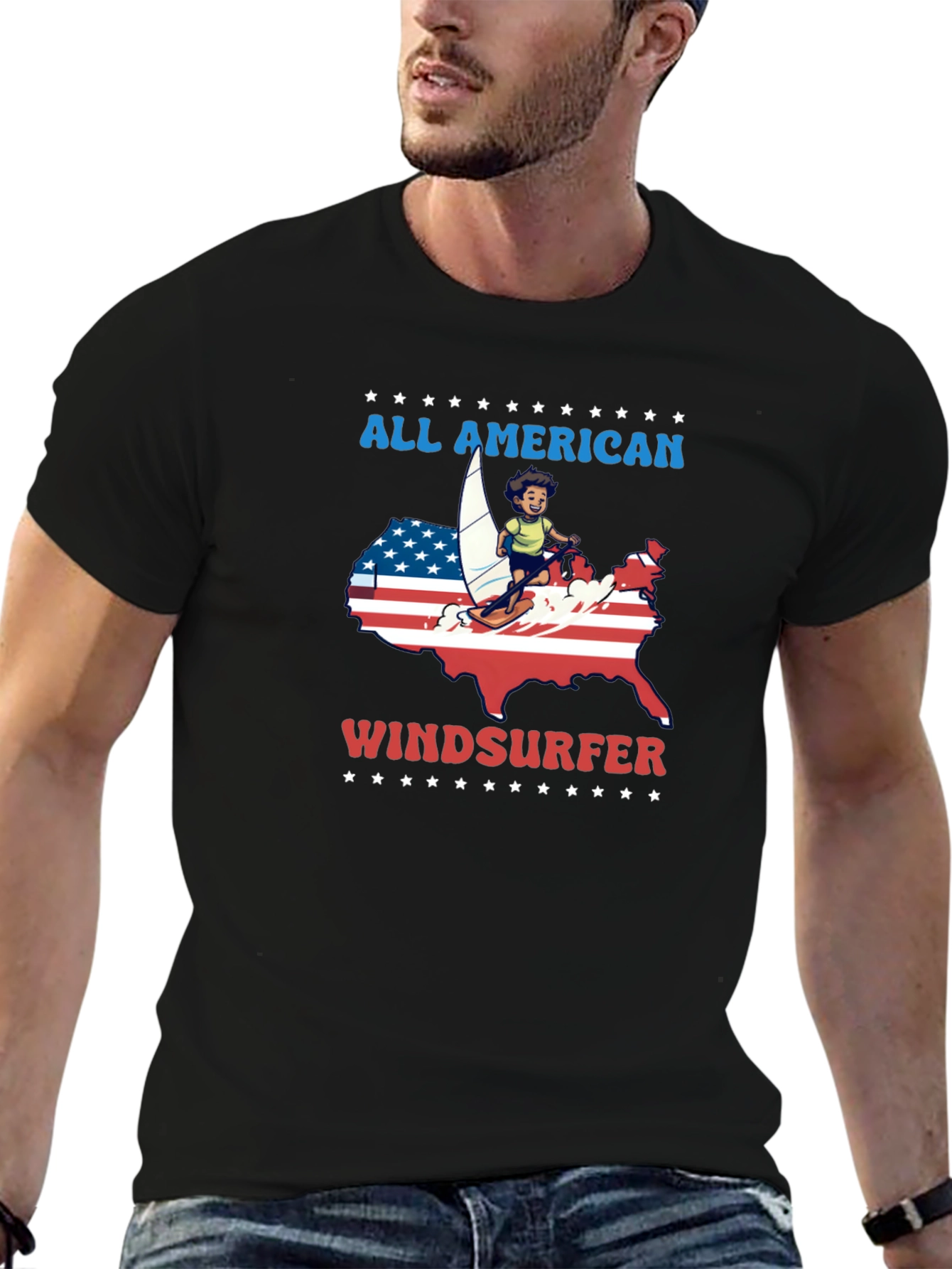 All American Windsurfer T-Shirt