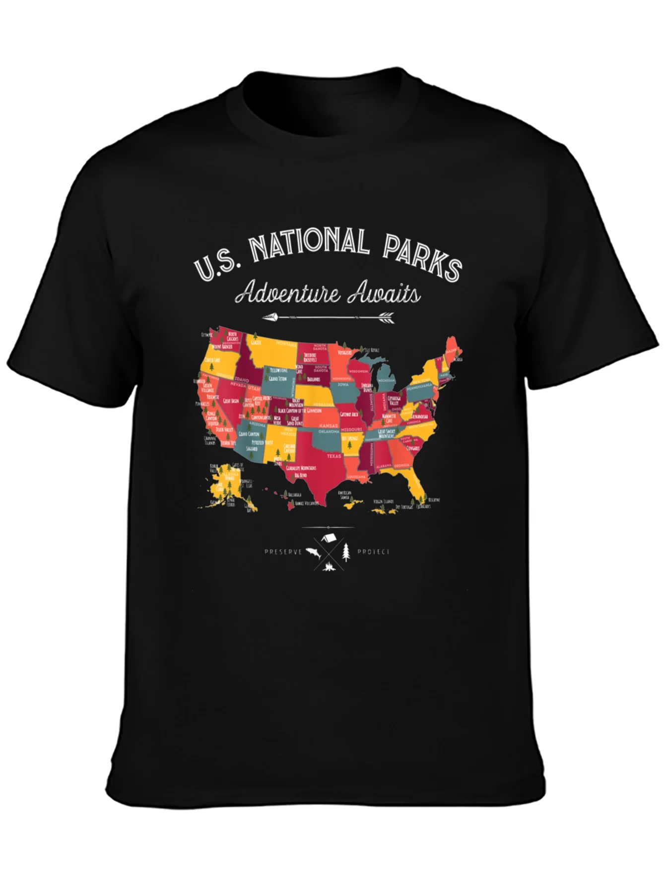 National Parks Adventure Awaits T-Shirt
