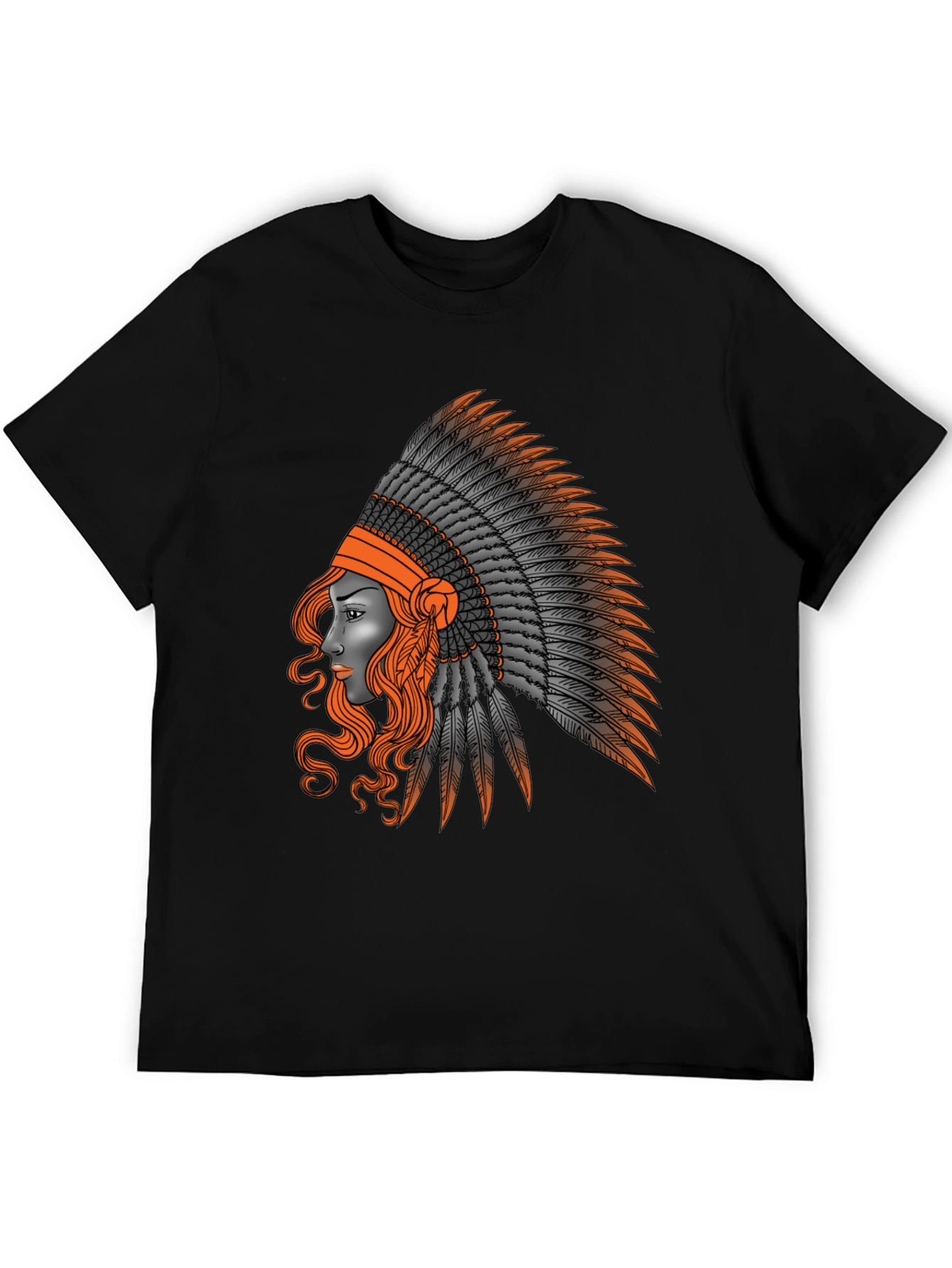 Native American Headdress Graphic T-Shirt