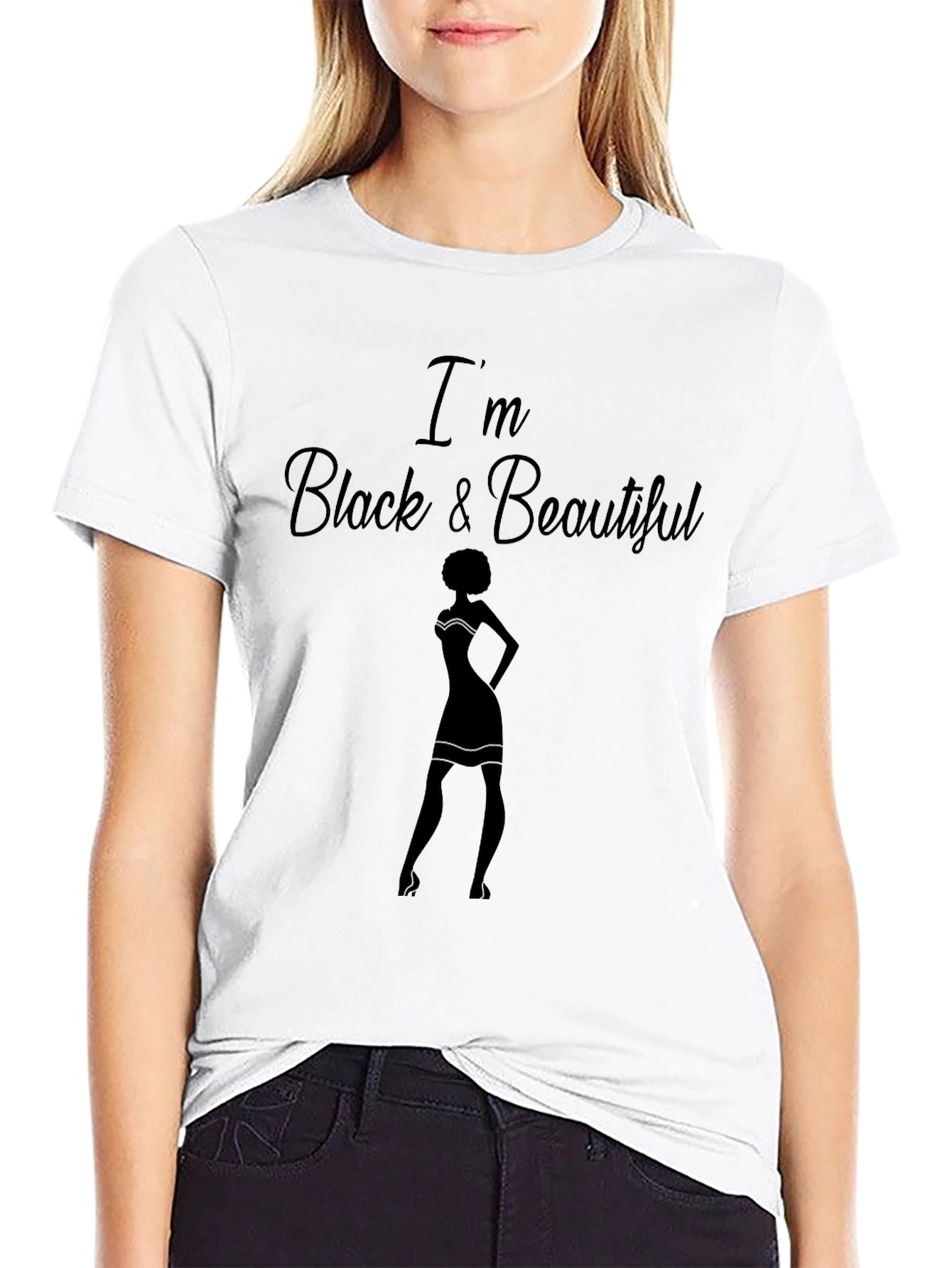 Im Black and Beautiful Graphic T-Shirt