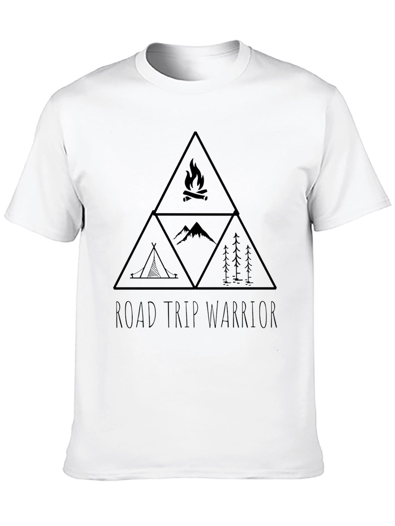 Road Trip Warrior Graphic Tee - Black