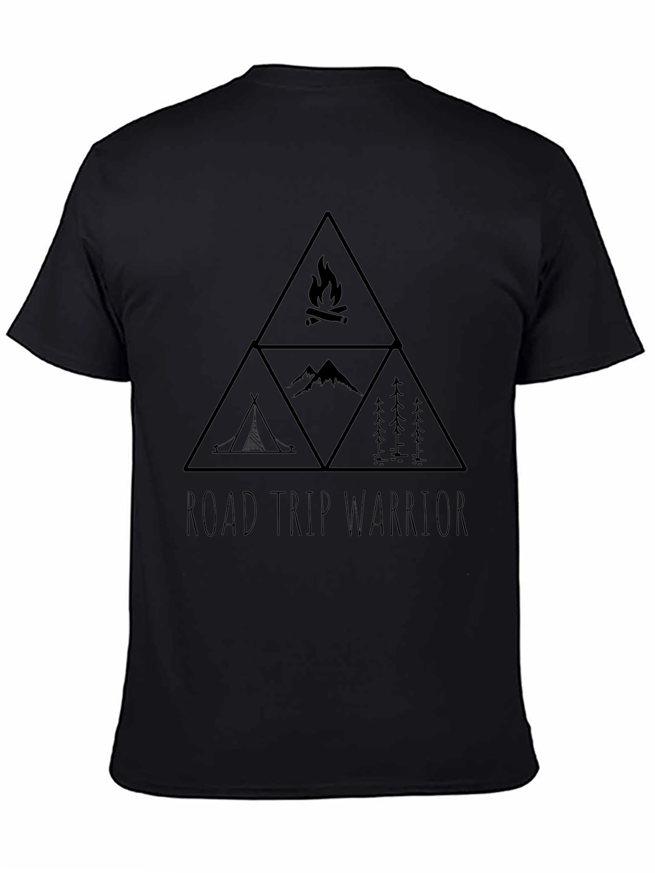 Road Trip Warrior Graphic Tee - Black