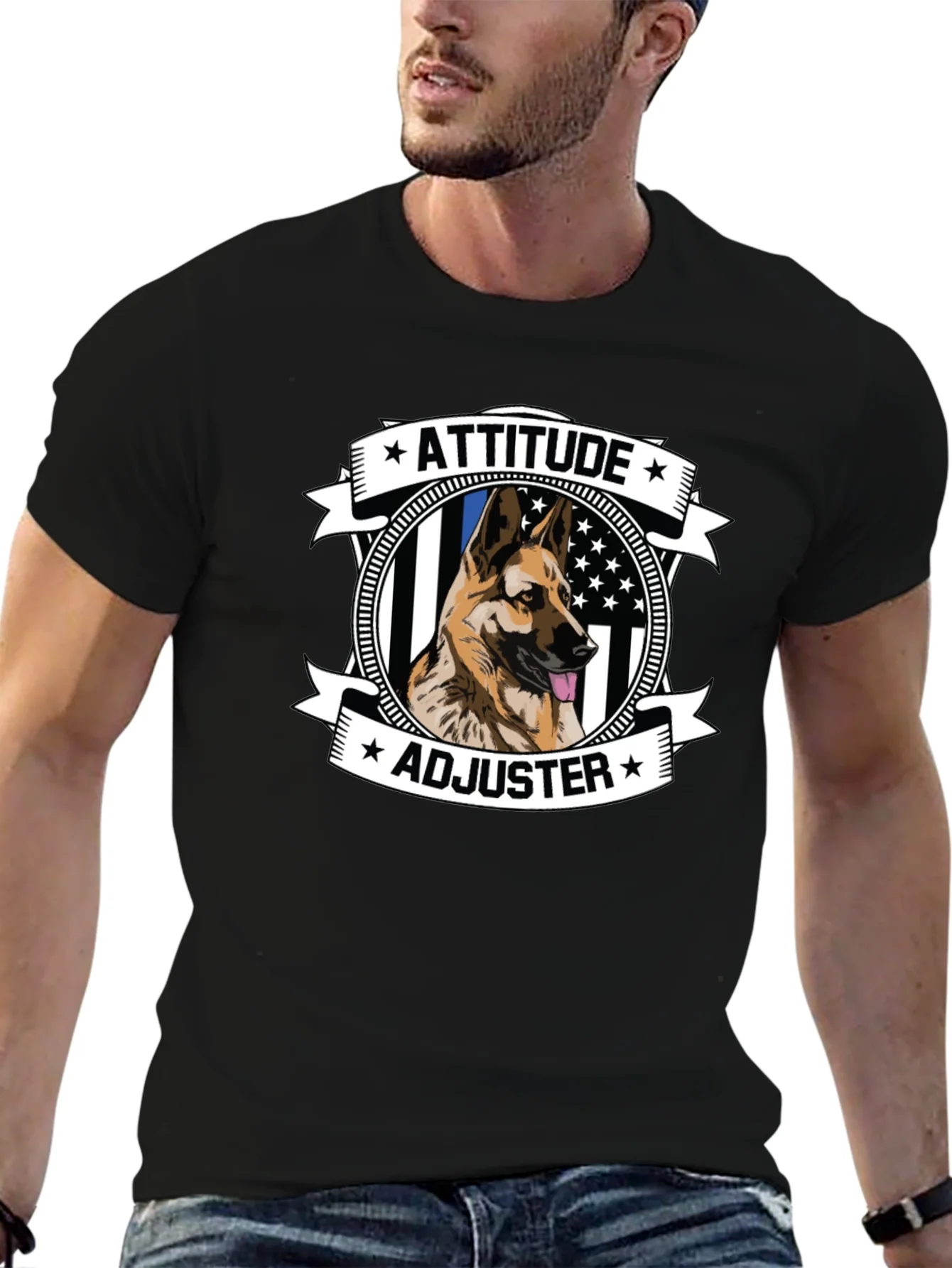Attitude Adjuster German Shepherd T-Shirt
