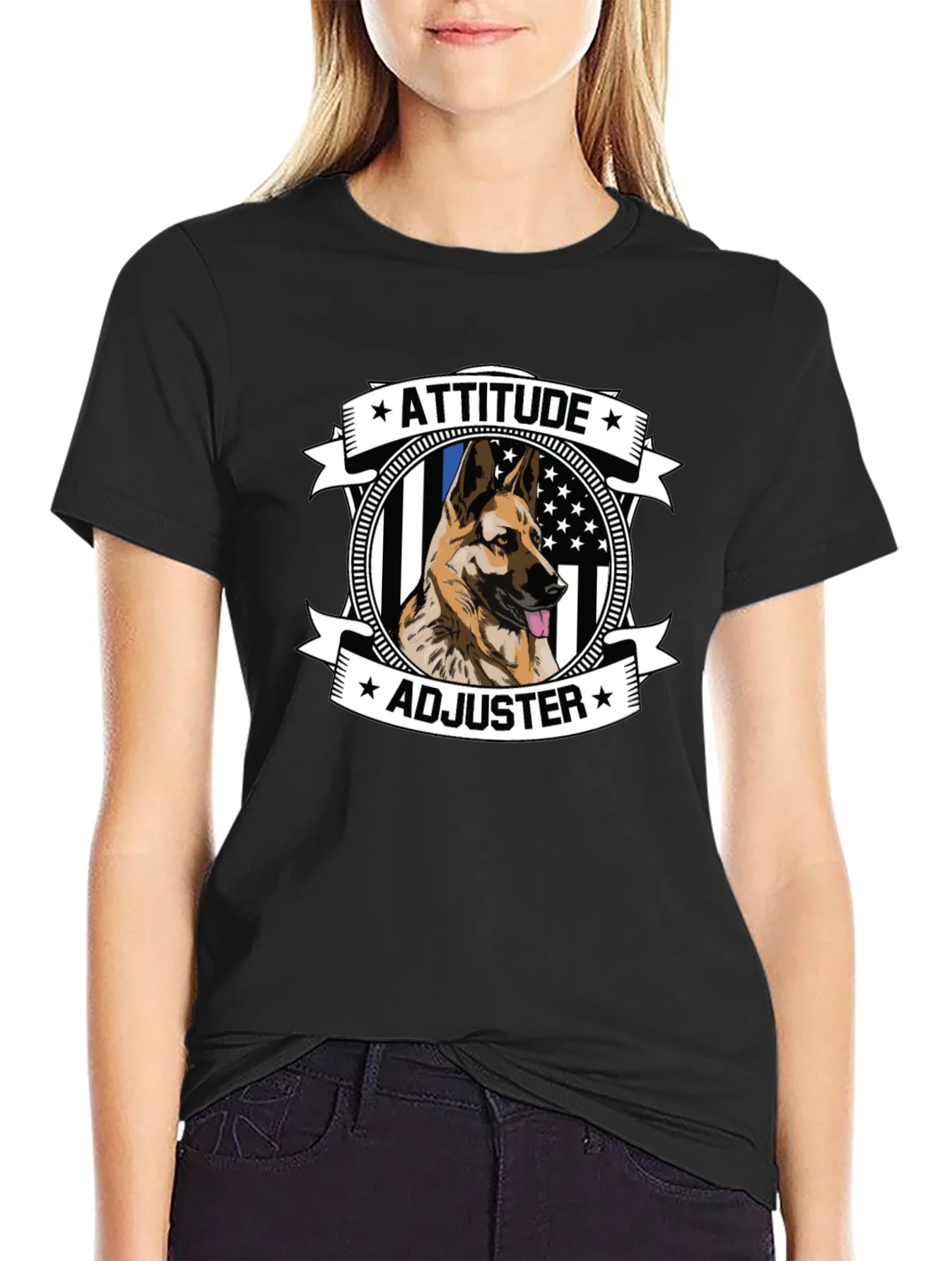 Attitude Adjuster German Shepherd T-Shirt