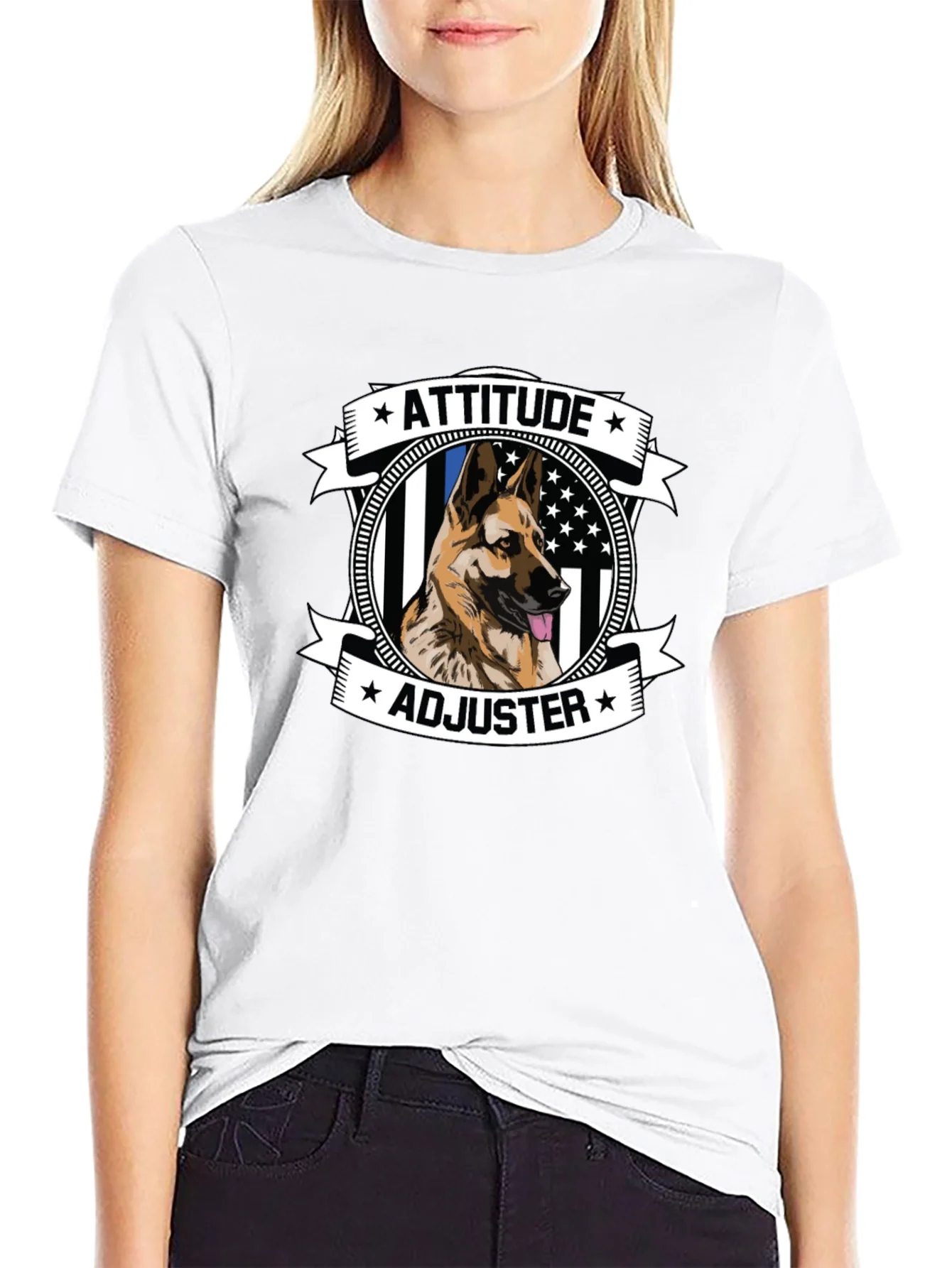 Attitude Adjuster German Shepherd T-Shirt