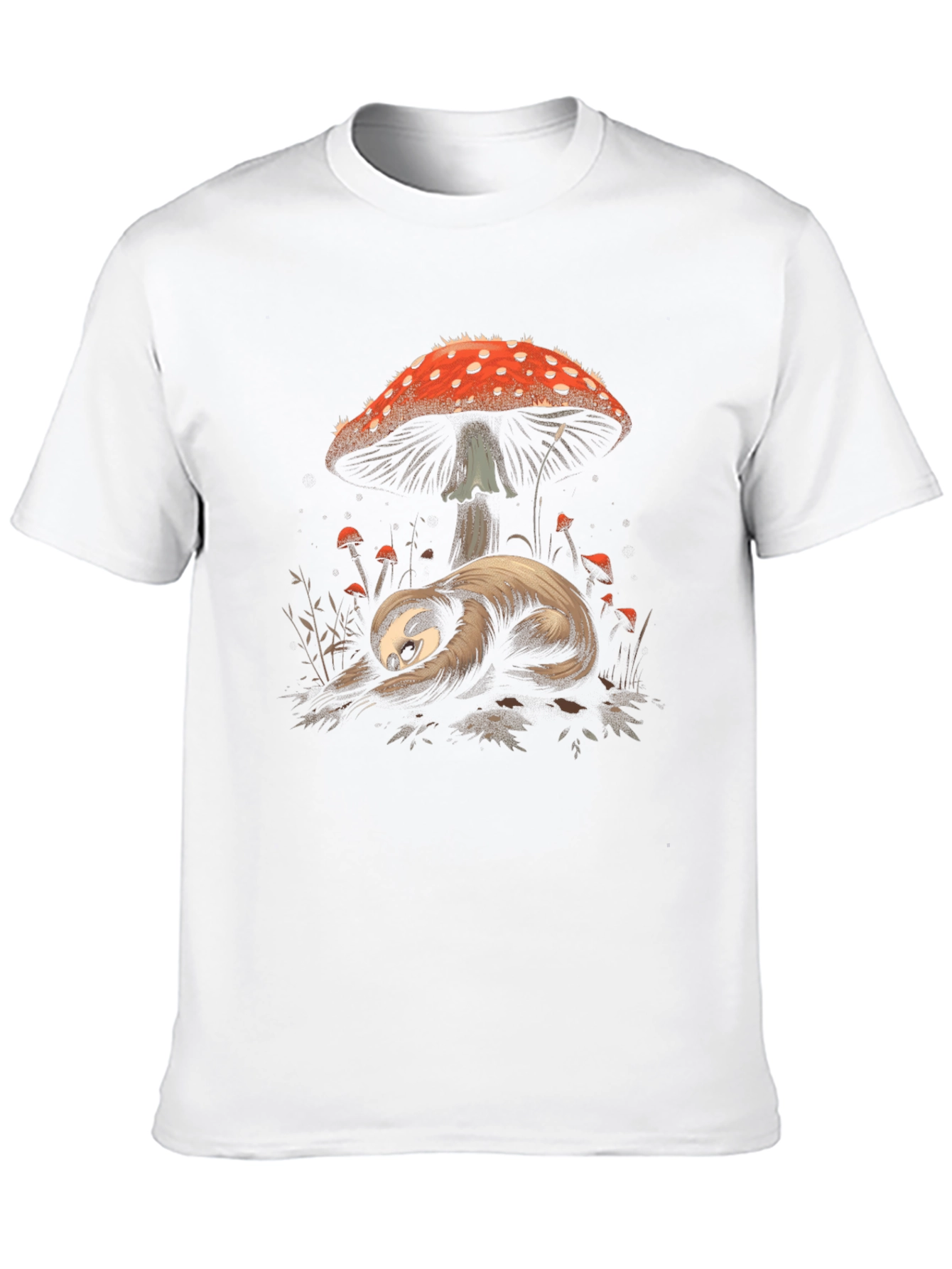 Sloth & Mushroom Graphic Tee