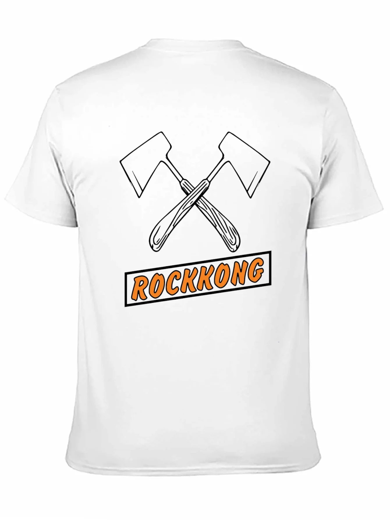 Rockkong Graphic Tee - Axe Design Black T-Shirt