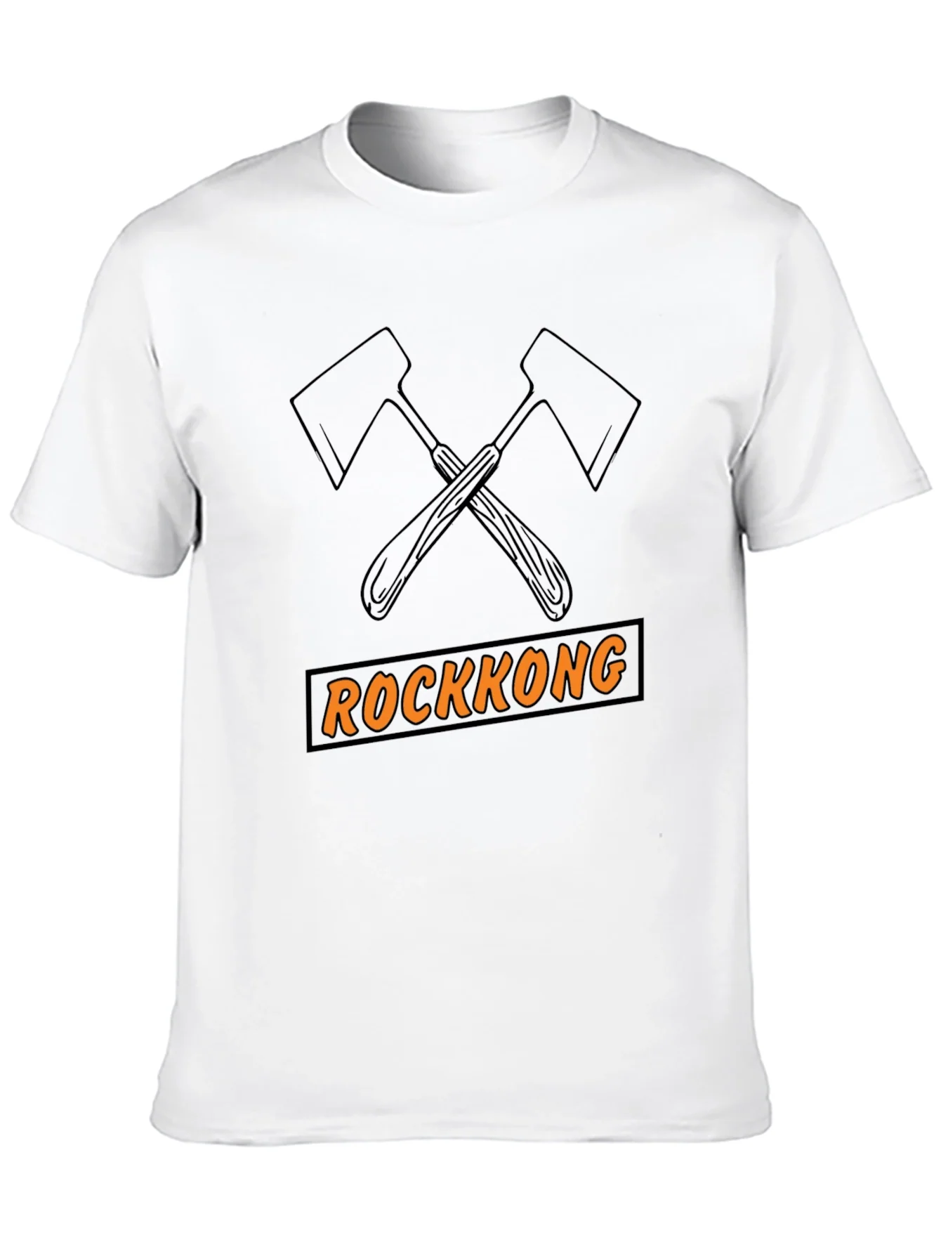 Rockkong Graphic Tee - Axe Design Black T-Shirt