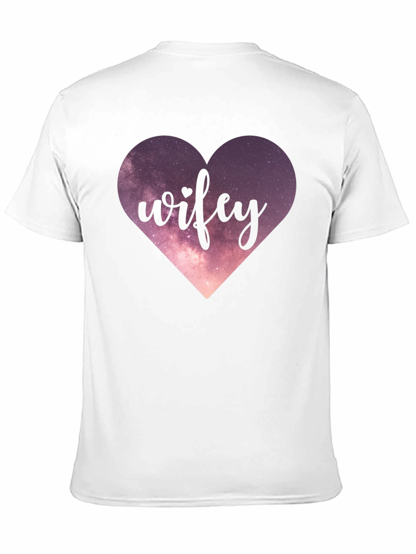 Wifey Heart Graphic Black T-Shirt