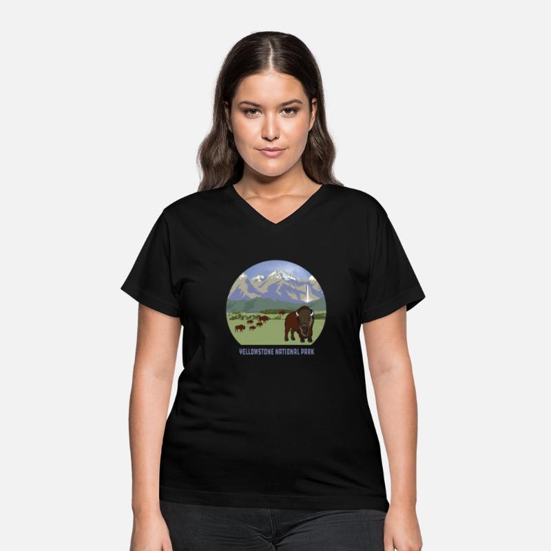 Yellowstone National Park Bison Mountain Classic