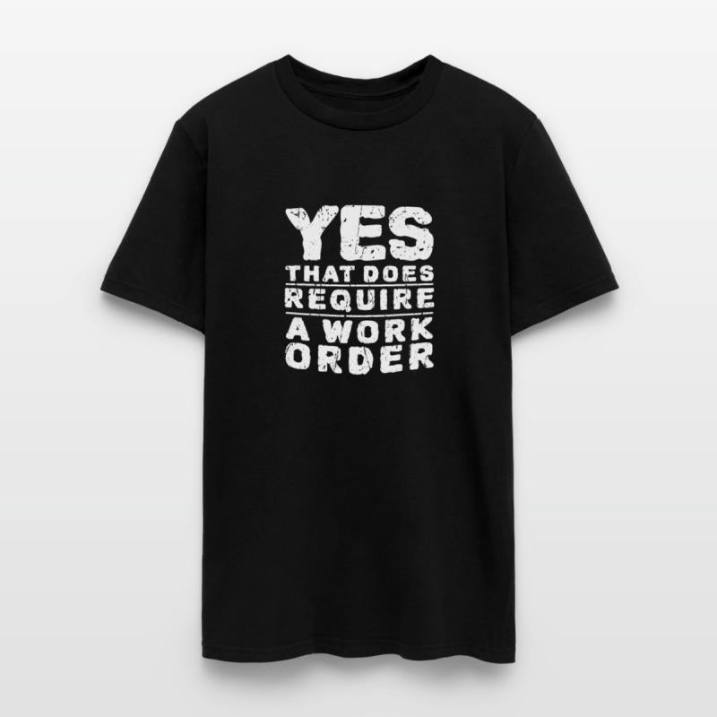 Yes that does require a work order - information