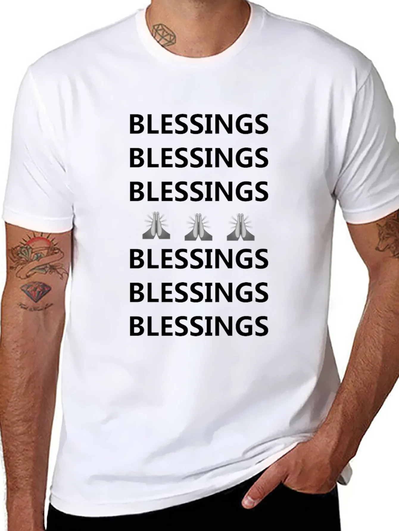 Blessings Graphic Tee - Stylish Comfort