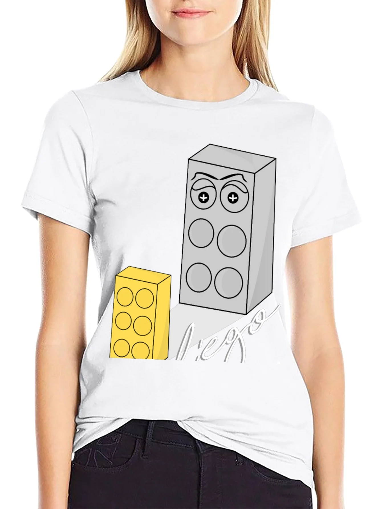Lego Block Graphic Print T-Shirt